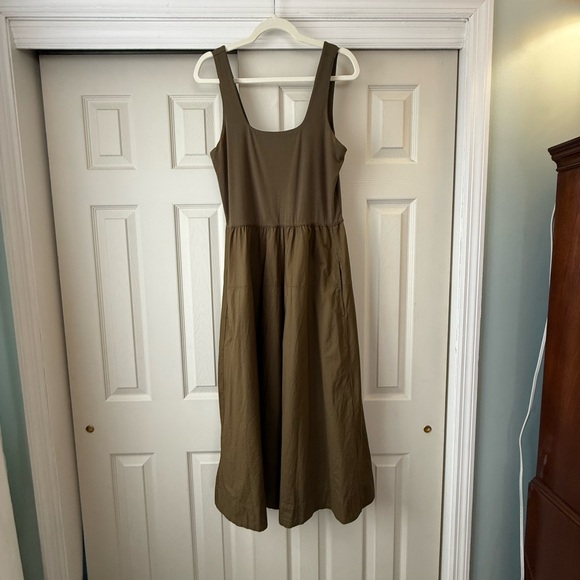 Everlane The Riviera Dress Olive Large - Picture 2 of 11